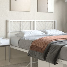 White metal headboard 140 cm by , Headboards and footboards - Ref: Foro24-372261, Price: 31,99 €, Discount: %