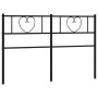 Cabecero de metal negro 160 cm de , Cabeceros y pies de cama - Ref: Foro24-355498, Precio: 30,99 €, Descuento: %