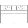 Cabecero de metal negro 160 cm de , Cabeceros y pies de cama - Ref: Foro24-355498, Precio: 30,99 €, Descuento: %