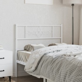 White metal headboard 80 cm by , Headboards and footboards - Ref: Foro24-355343, Price: 23,99 €, Discount: %