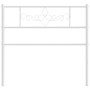 White metal headboard 80 cm by , Headboards and footboards - Ref: Foro24-355343, Price: 23,00 €, Discount: %