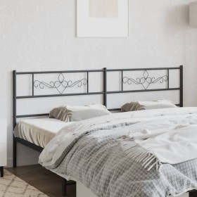 Black metal headboard 180 cm by , Headboards and footboards - Ref: Foro24-355303, Price: 33,99 €, Discount: %