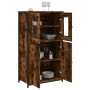 Aparador alto madera contrachapada roble ahumado 62x32x106,5 cm de , Aparadores - Ref: Foro24-834207, Precio: 104,85 €, Descu...