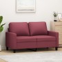 Two-seater red wine fabric sofa, 120 cm by , Sofas - Ref: Foro24-359161, Price: 227,54 €, Discount: %