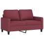 Two-seater red wine fabric sofa, 120 cm by , Sofas - Ref: Foro24-359161, Price: 227,54 €, Discount: %