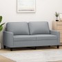 Light gray fabric 2-seater sofa, 140 cm by , Sofas - Ref: Foro24-359163, Price: 237,67 €, Discount: %