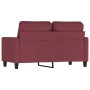 Two-seater red wine fabric sofa, 120 cm by , Sofas - Ref: Foro24-359161, Price: 227,54 €, Discount: %