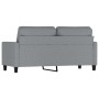 Light gray fabric 2-seater sofa, 140 cm by , Sofas - Ref: Foro24-359163, Price: 238,99 €, Discount: %