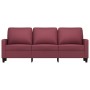 Sofá de 3 plazas de tela rojo tinto 180 cm de , Sofás - Ref: Foro24-359177, Precio: 298,72 €, Descuento: %