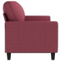 Three-seater red fabric sofa, 180 cm by , Sofas - Ref: Foro24-359177, Price: 298,99 €, Discount: %