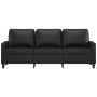 3-Sitzer-Sofa aus schwarzem Kunstleder 180 cm von , Sofas - Ref: Foro24-359142, Preis: 297,42 €, Rabatt: %