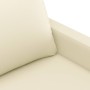 Sillón cuero sintético crema 60 cm de , Sofás - Ref: Foro24-359128, Precio: 154,02 €, Descuento: %