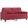 2-piece red dyed faux leather sofa set with cushions by , Sofas - Ref: Foro24-3201411, Price: 486,67 €, Discount: %