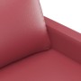 Sofagarnitur mit 2 Stück Kissen Kunstleder rot rot von , Sofas - Ref: Foro24-3201411, Preis: 486,67 €, Rabatt: %