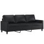 2-piece black faux leather sofa set with cushions by , Sofas - Ref: Foro24-3201418, Price: 520,54 €, Discount: %