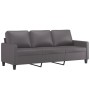 4-piece gray faux leather sofa set with cushions by , Sofas - Ref: Foro24-3201405, Price: 707,09 €, Discount: %