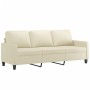 3-piece faux leather cream sofa set with cushions by , Sofas - Ref: Foro24-3201424, Price: 543,99 €, Discount: %