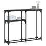 Black engineered wood console table 90x22.5x75 cm by , Side tables - Ref: Foro24-834090, Price: 43,68 €, Discount: %