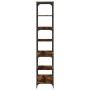 Engineered wood and smoked oak steel shelving unit 91x36x176cm by , Bookcases and shelves - Ref: Foro24-835416, Price: 75,10 ...