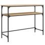 Engineered wood Sonoma oak console table 100x35.5x75 cm by , Side tables - Ref: Foro24-834046, Price: 58,38 €, Discount: %