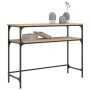 Mesa consola madera de ingeniería roble Sonoma 100x35,5x75 cm de , Mesas auxiliares - Ref: Foro24-834046, Precio: 58,38 €, De...