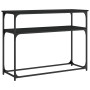 Mesa consola madera de ingeniería negra 100x35,5x75 cm de , Mesas auxiliares - Ref: Foro24-834065, Precio: 51,86 €, Descuento: %