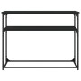 Mesa consola madera de ingeniería negra 100x35,5x75 cm de , Mesas auxiliares - Ref: Foro24-834065, Precio: 51,86 €, Descuento: %