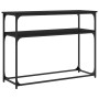 Mesa consola madera de ingeniería negra 100x35,5x75 cm de , Mesas auxiliares - Ref: Foro24-834065, Precio: 51,86 €, Descuento: %