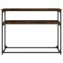 Mesa consola madera de ingeniería roble ahumado 100x35,5x75 cm de , Mesas auxiliares - Ref: Foro24-834067, Precio: 50,24 €, D...