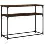 Mesa consola madera de ingeniería roble ahumado 100x35,5x75 cm de , Mesas auxiliares - Ref: Foro24-834067, Precio: 50,24 €, D...