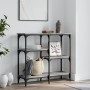 Engineered wood gray Sonoma console table 80x29x75 cm by , Side tables - Ref: Foro24-834078, Price: 51,33 €, Discount: %