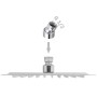 Square rain effect shower head stainless steel 20x20 by vidaXL, shower heads - Ref: Foro24-142159, Price: 25,03 €, Discount: %