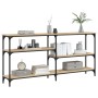 Engineered wood Sonoma oak console table 160x29x75 cm by , Side tables - Ref: Foro24-834086, Price: 83,21 €, Discount: %