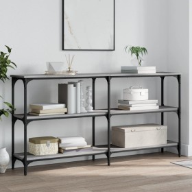 Engineered wood gray Sonoma console table 150x29x75 cm by , Side tables - Ref: Foro24-834108, Price: 77,83 €, Discount: %