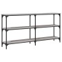 Mesa consola madera de ingeniería gris Sonoma 150x29x75 cm de , Mesas auxiliares - Ref: Foro24-834108, Precio: 76,58 €, Descu...