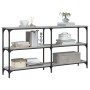 Mesa consola madera de ingeniería gris Sonoma 150x29x75 cm de , Mesas auxiliares - Ref: Foro24-834108, Precio: 76,58 €, Descu...