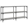 Mesa consola madera de ingeniería gris Sonoma 150x29x75 cm de , Mesas auxiliares - Ref: Foro24-834108, Precio: 76,58 €, Descu...