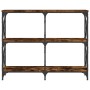 Engineered wood smoked oak console table 100x28x80.5 cm by , Side tables - Ref: Foro24-835421, Price: 47,25 €, Discount: %