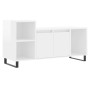 Mueble de TV madera contrachapada blanco brillo 100x35x55 cm de , Muebles TV - Ref: Foro24-831326, Precio: 71,63 €, Descuento: %