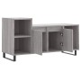 Sonoma gray plywood TV cabinet 100x35x55 cm by , TV Furniture - Ref: Foro24-831330, Price: 67,55 €, Discount: %