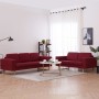 2-piece sofa set in red wine-colored fabric by , Sofas - Ref: Foro24-276865, Price: 872,33 €, Discount: %