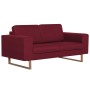 2-piece sofa set in red wine-colored fabric by , Sofas - Ref: Foro24-276865, Price: 872,33 €, Discount: %