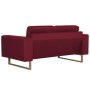 2-piece sofa set in red wine-colored fabric by , Sofas - Ref: Foro24-276865, Price: 872,33 €, Discount: %