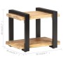 Rough mango wood bedside table 50x40x40 cm by vidaXL, Nightstands - Ref: Foro24-320490, Price: 85,99 €, Discount: %