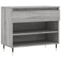 Sonoma gray plywood shoe cabinet 70x36x60 cm by , Shoe racks and shoe organizers - Ref: Foro24-831434, Price: 39,99 €, Discou...