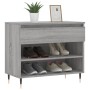 Sonoma gray plywood shoe cabinet 70x36x60 cm by , Shoe racks and shoe organizers - Ref: Foro24-831434, Price: 39,99 €, Discou...