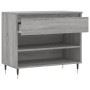 Sonoma gray plywood shoe cabinet 70x36x60 cm by , Shoe racks and shoe organizers - Ref: Foro24-831434, Price: 39,99 €, Discou...