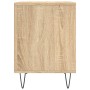 Mesita de noche madera de ingeniería roble Sonoma 40x35x50 cm de , Mesitas de noche - Ref: Foro24-830722, Precio: 35,47 €, De...