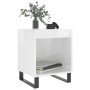 Glossy white engineered wood bedside table 40x35x50 cm by , Nightstands - Ref: Foro24-830736, Price: 30,29 €, Discount: %