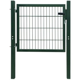 Green steel fencing gate 105x150 cm by vidaXL, garden gates - Ref: Foro24-142028, Price: 153,99 €, Discount: %